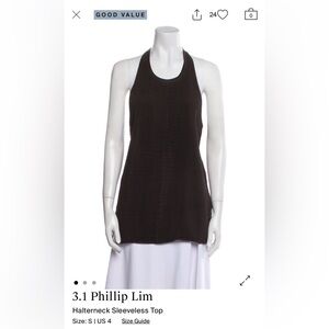 3.1 Phillip Lim halterneck sleeveless top